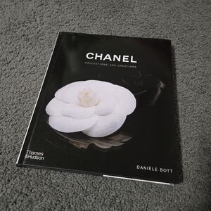 CHANEL Black and White Floral Cover Book